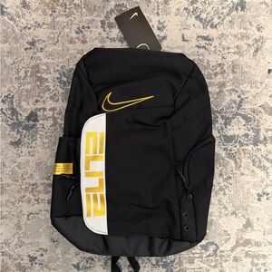 Nike Black Backpack with Yellow Accents